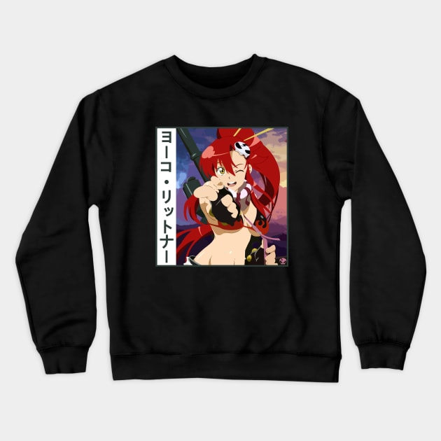 Yoko Littner Crewneck Sweatshirt by Koburastyle